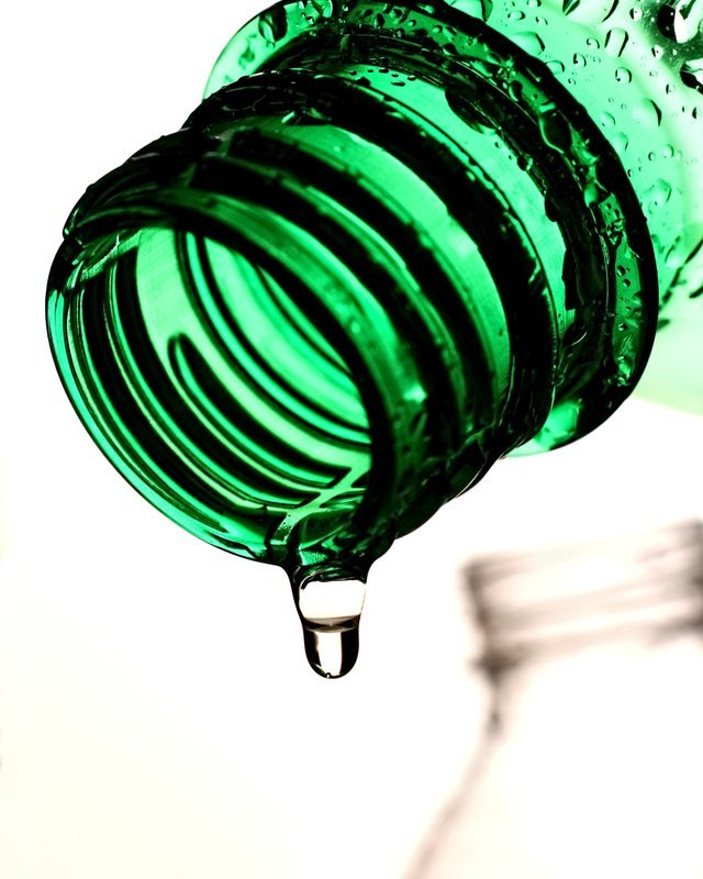 Dripping Green Bottle
