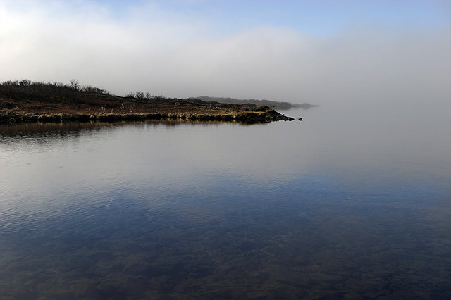 Thingvallavatn in fog