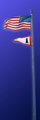 U.S. and Lighthouse Flags