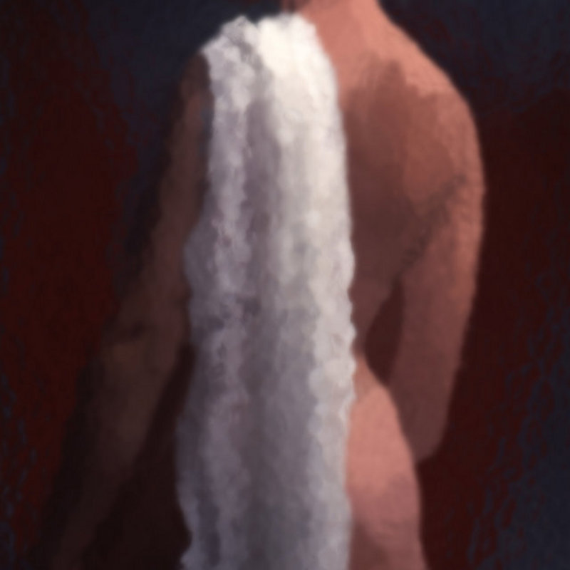 Draped over Back