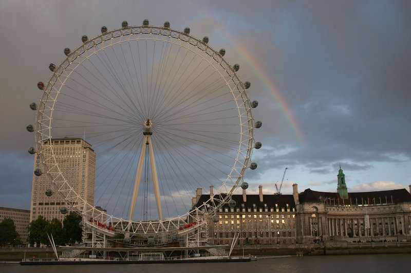 London Eye and Old GLC