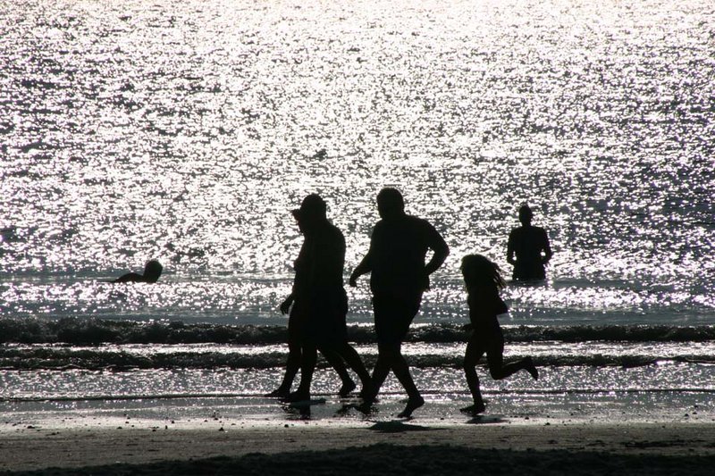 Silhouette beach