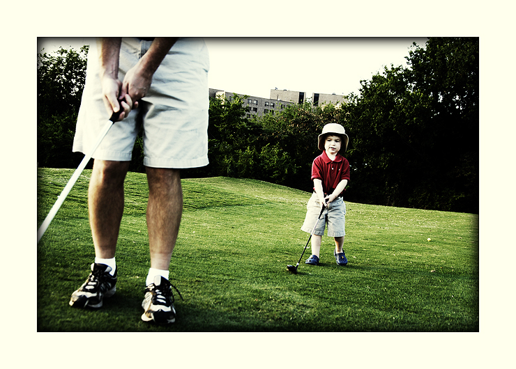 golfing with daddy 2