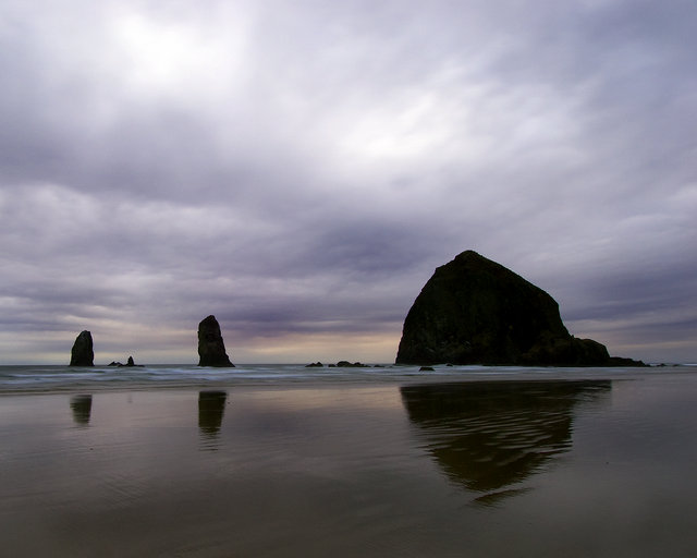 Reflections on Cannon Beach