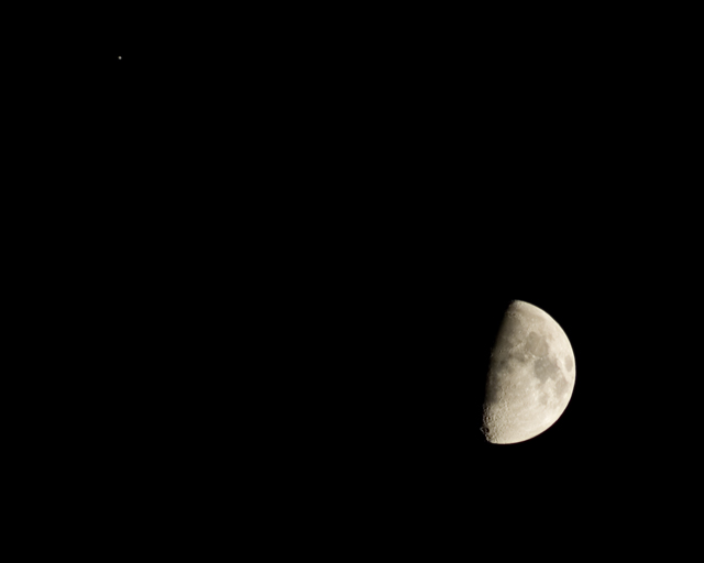 The Moon and Jupiter, June 2005