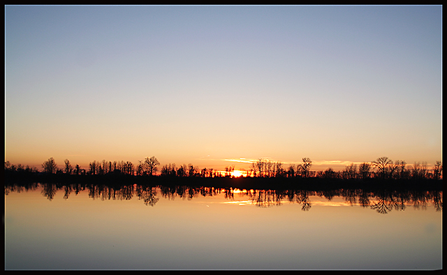 Sunset at the lake