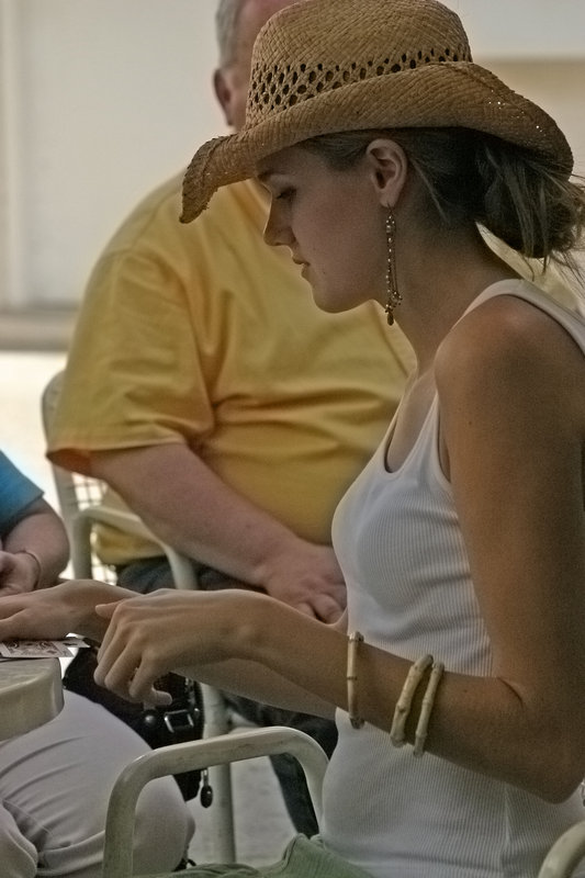 killin' time playing Texas Hold 'Em