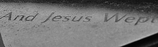 Jesus-Wept-inscription