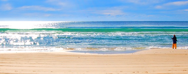 On The Beach - Ocean Fishing