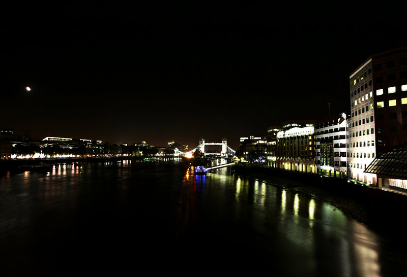 London at night