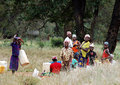 fetching water