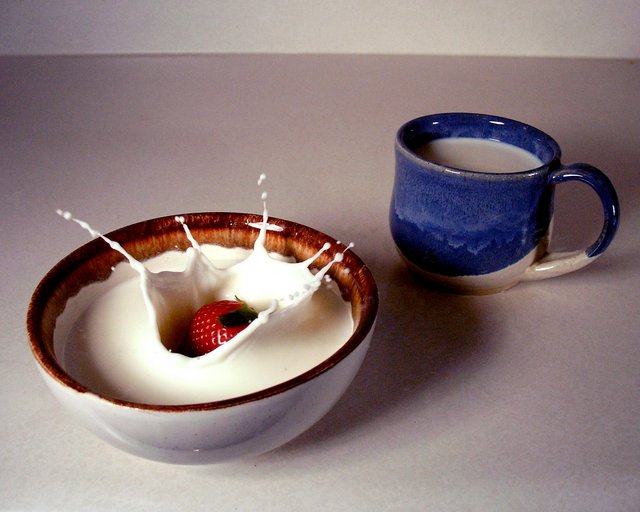 Strawberry in Milk