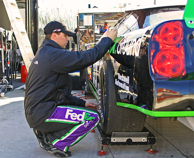 Denny Hamlin Getting Ready To Race