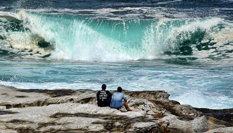 watching the waves