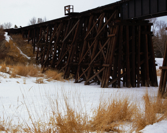 Trestle Bridge in Winter