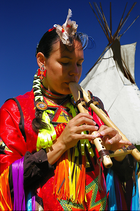 Native Flute Player
