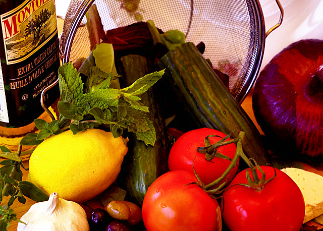 Cucumber and Tomato Salad (Greek Salad)