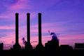 stacks at twilight