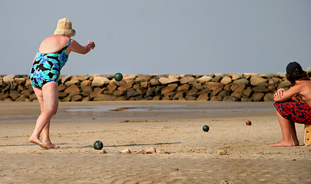 bocce on the beach
