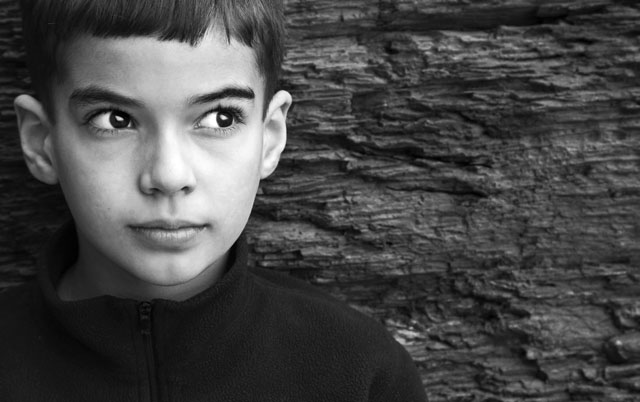 by the sea wall_b&w