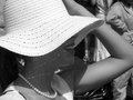 beautiful girl...simple hat....