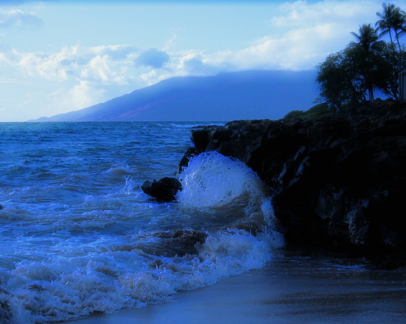 crash into shore