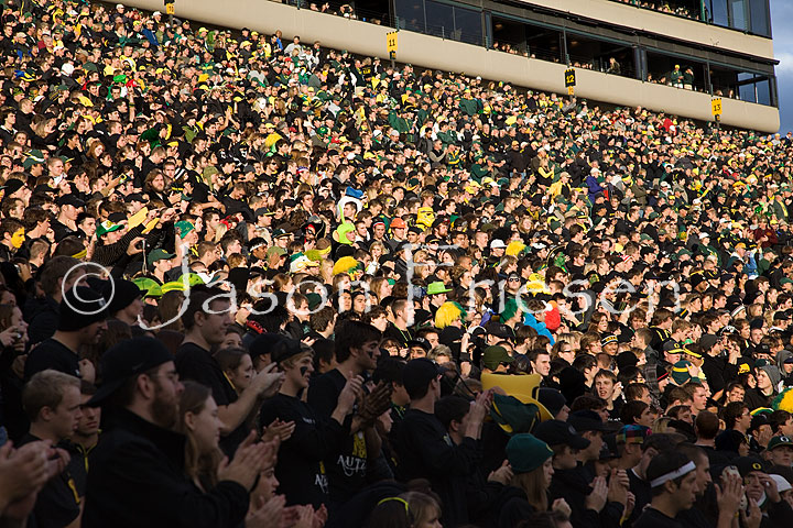 Black out at Autzen