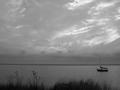 B and W Sunset with Boat 2.JPG