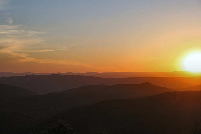 Sunset over Shenandoah
