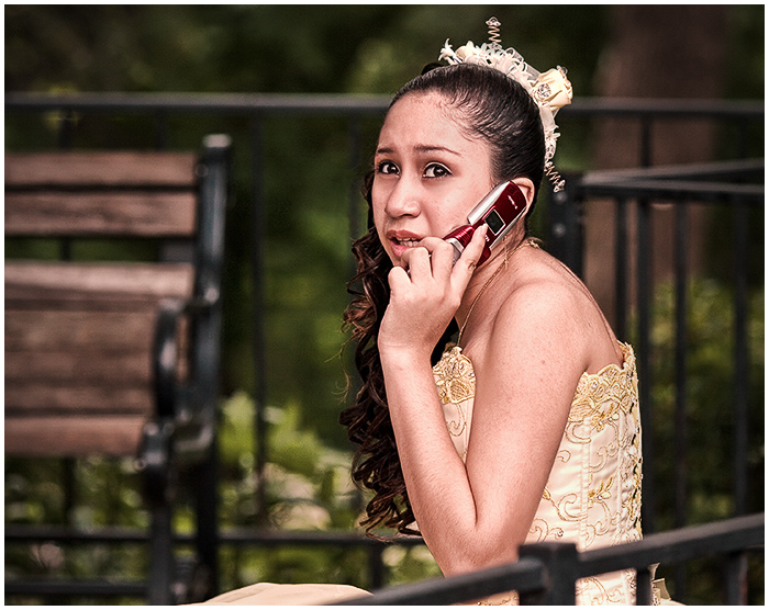 on the phone