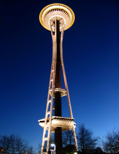 Space Needle at night