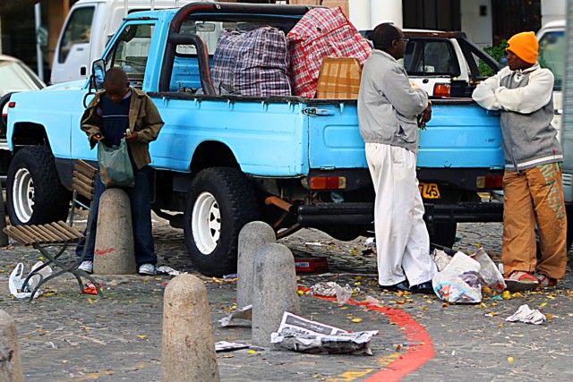 At the market