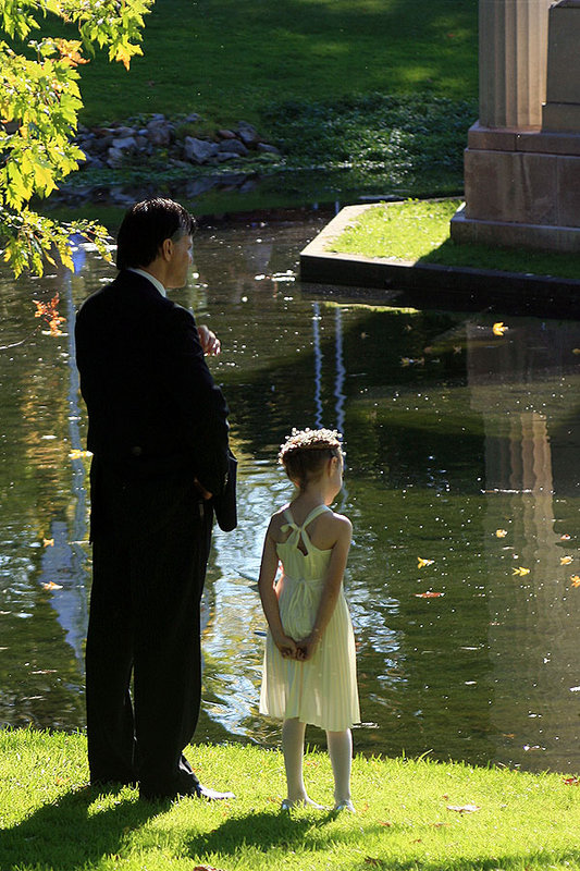 Father daughter moment