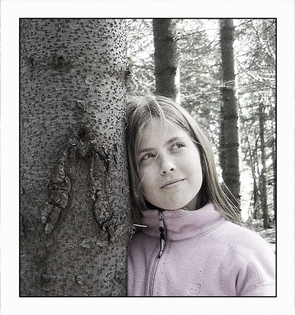 Girl In The Wood