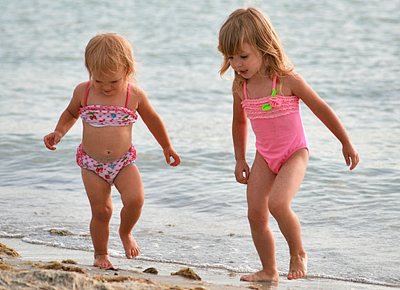 On the beach