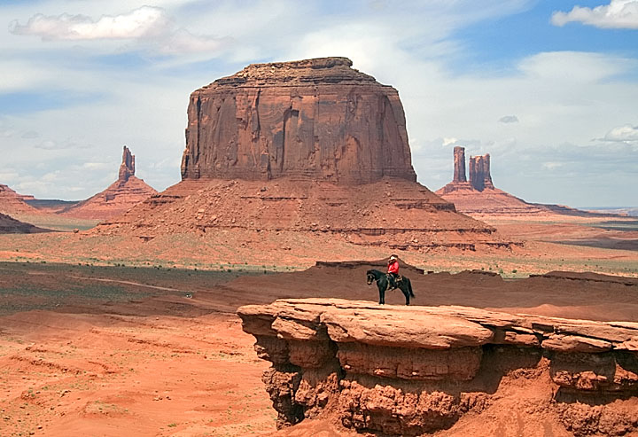 Navajo on Pony - Monument Valley