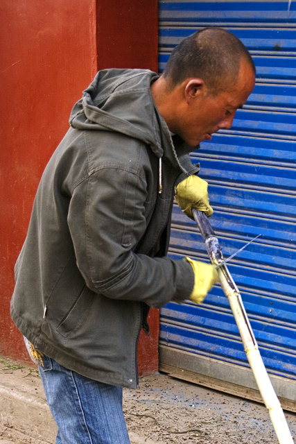 Scraping Sugar Cane