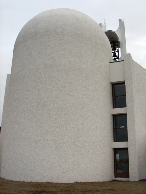 Church behind