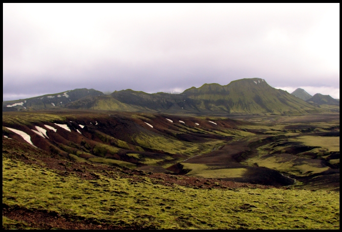Behind the mountains