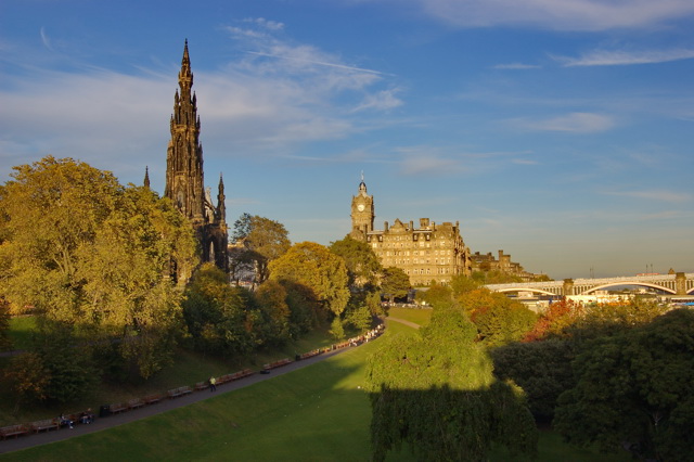 Waverley Bridge and Park, Edinburgh