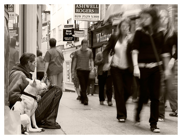 Street Photography II - I don't see you - Edit 3