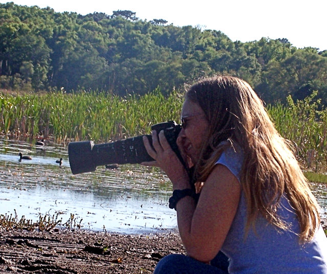 Jorr taking pics of mighty small ducks