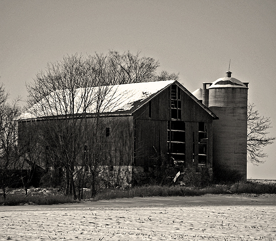 Winter Barn