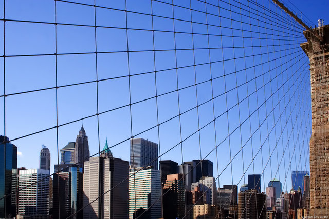 Lower Manhattan from Brooklyn Bridge