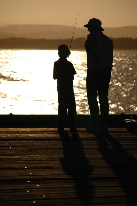 Fishin' with dad