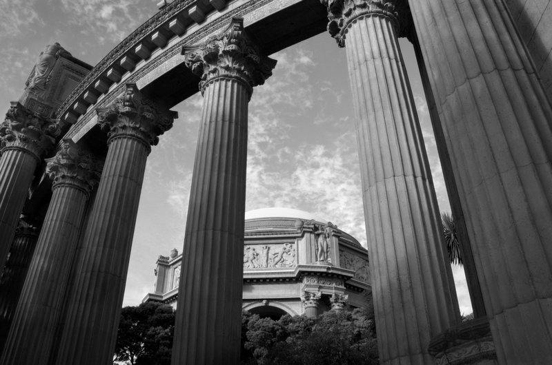 The Palace in B&W