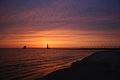 Colorful Lighthouse Sunset