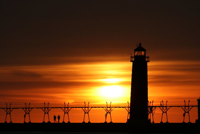 Bold Lighthouse Sunset