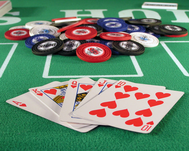Royal Flush Hearts