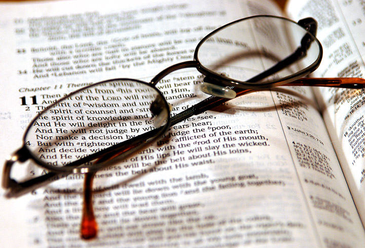 day 8 - glasses and Bible
